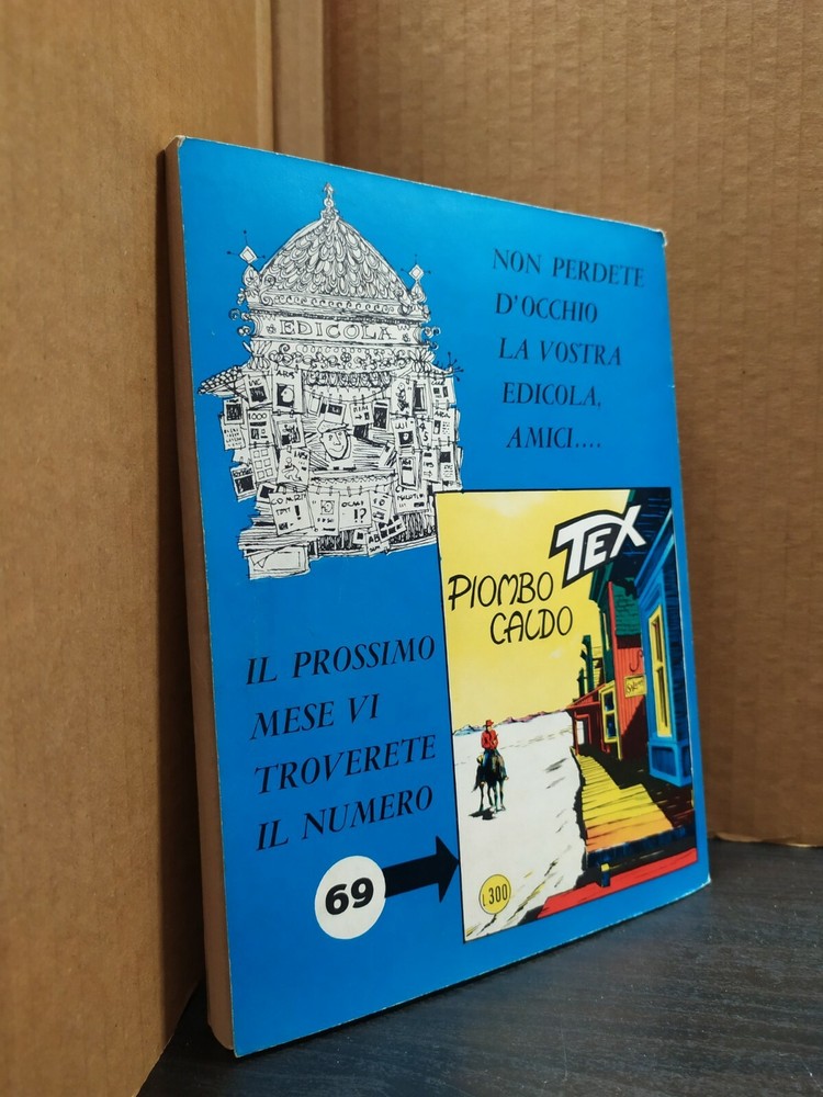 TEX EDIZ. BONELLI 1969 REPRINT n 68 APACHE DUEL