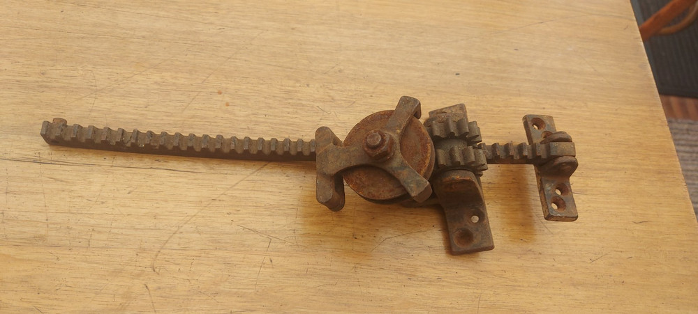 Vintage Old School String Pulled Window Opener Winding rare high gym