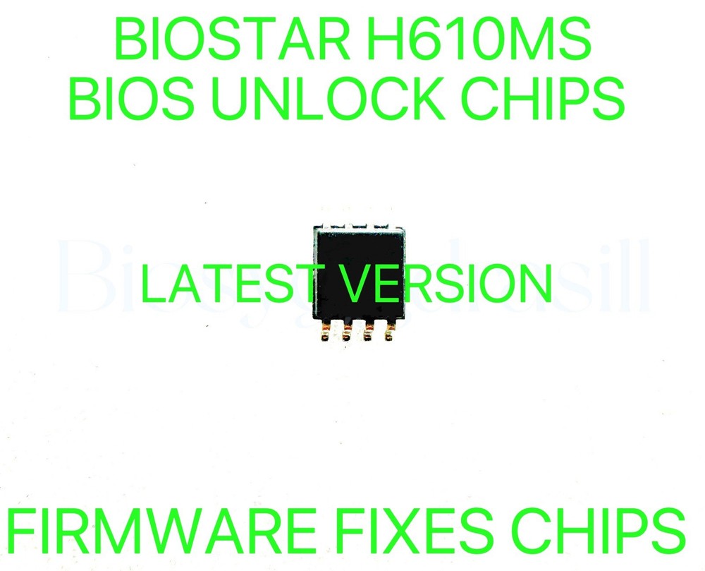 BIOSTAR H610MS, NO PASSWORD FIRMWARE FIXES BIOS CHIP LATEST VERSION