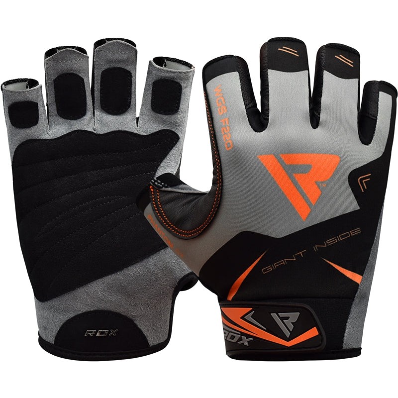 RDX Half Finger Weight Lifting Gloves - Solid Grip for Gym & Strength Training