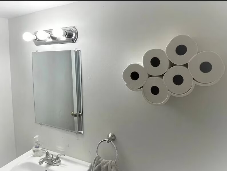 Toilet Paper Cloud Organization | Toilet Paper Shelf | Cloud Roll Formation