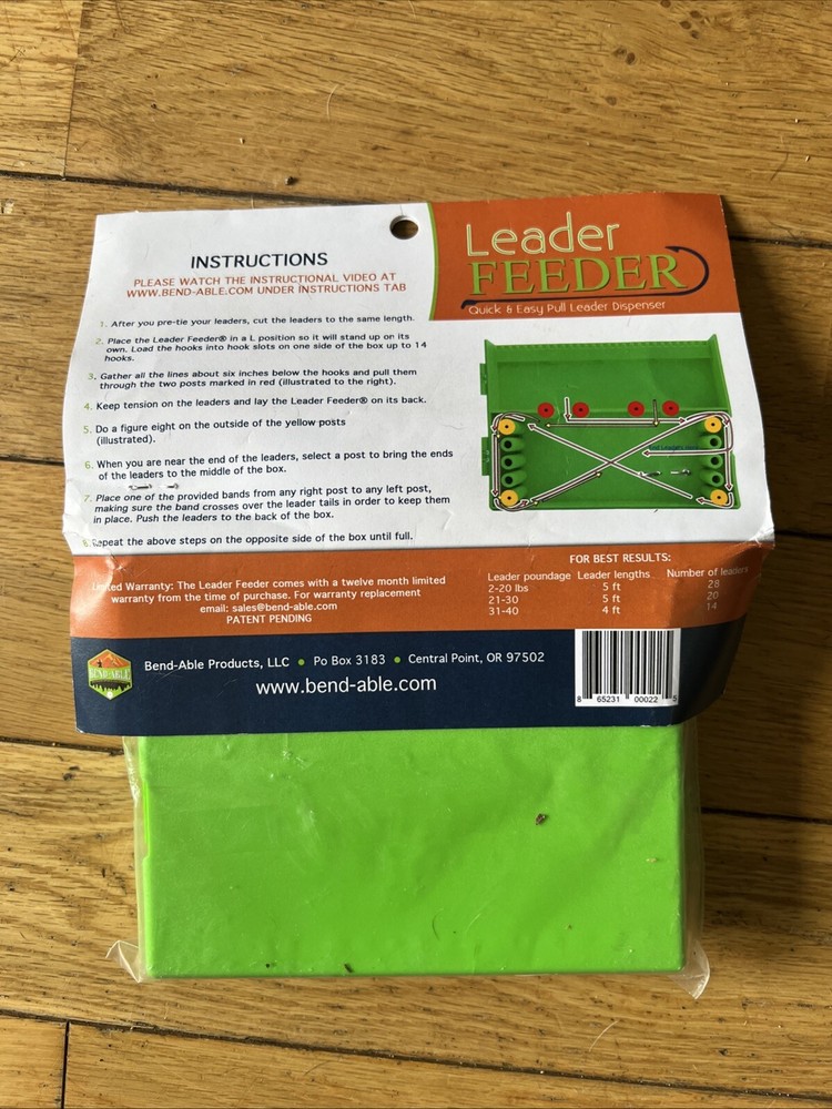 Bend-Able Leader Feeder