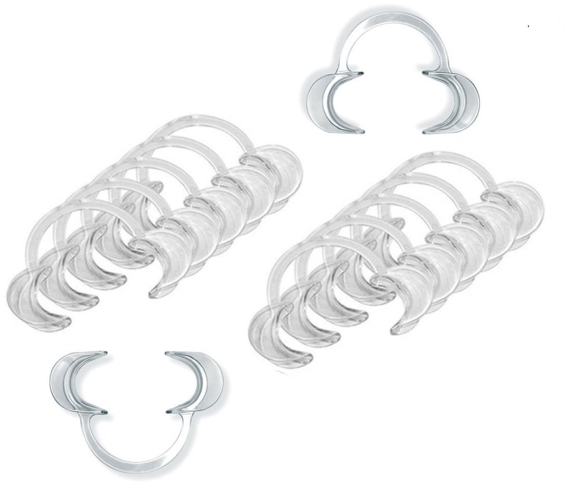 20pc EZGO S/M/L Dental Mouth Opener Lip Cheek Retractor C-Shape Adult Kid Game