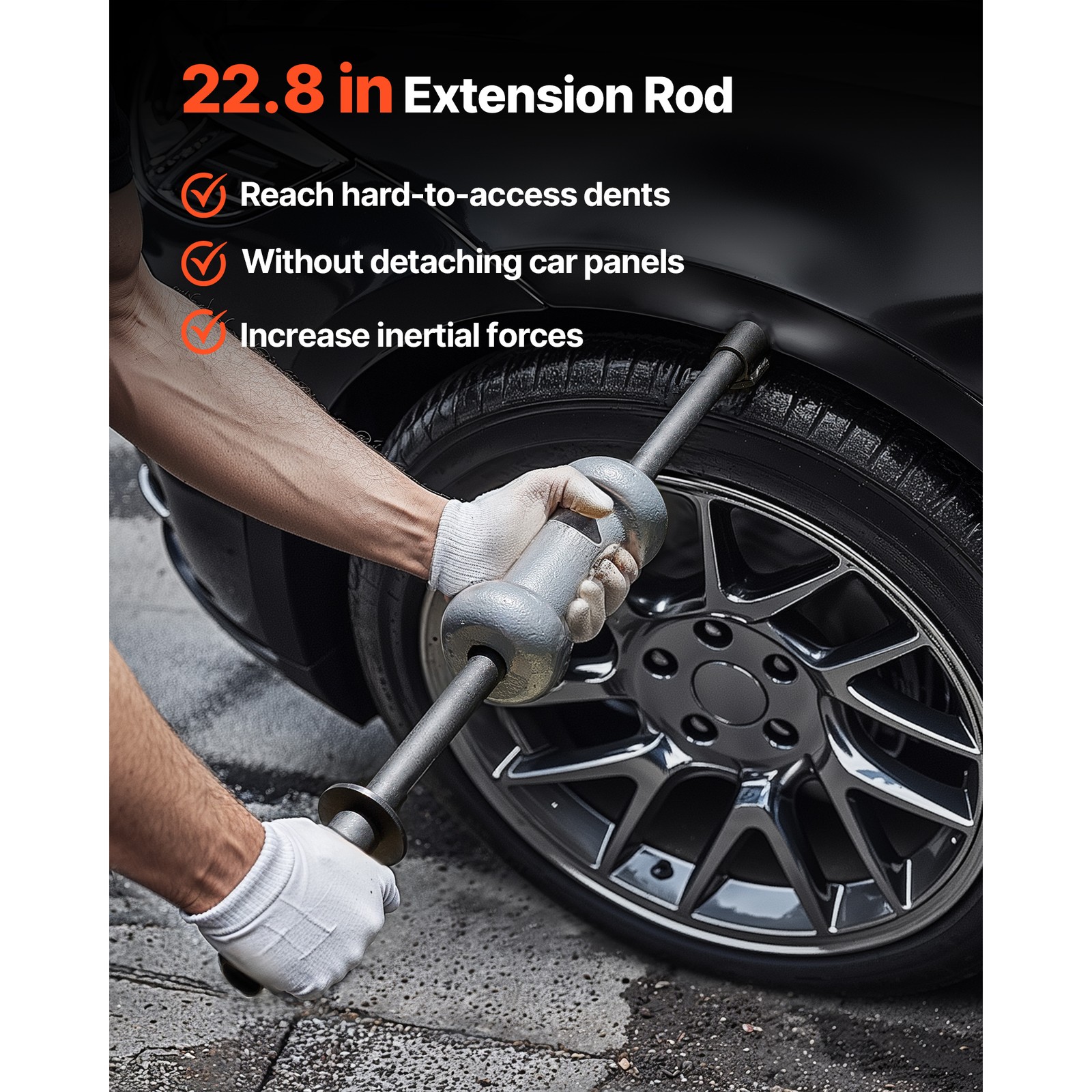 Uimoso 10lb Heavy Duty Slide Hammer Dent Puller Auto Body Repair Frame Tools