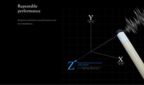 Clear Black Laminated Pool Billiard CUE TIP - 1 pc Soft 14 mm