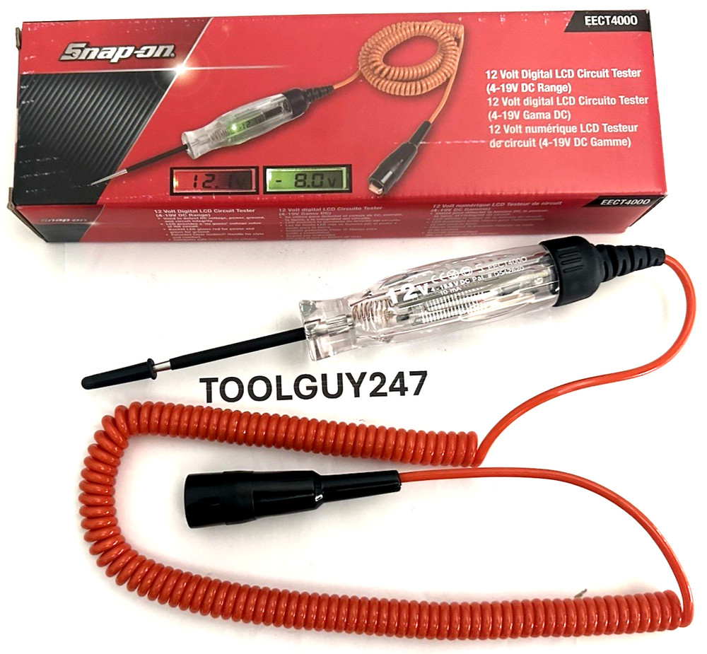 SNAP ON EECT400 O ORANGE Circuit Continuity LED Tester Digital Display NEW TOOLS