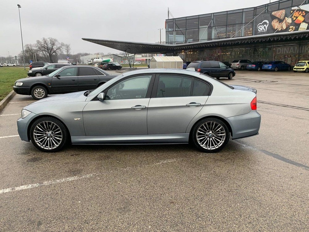 For 3 E90 E91 M Sport Rear bumper Side Splitters flaps ABS Gloss