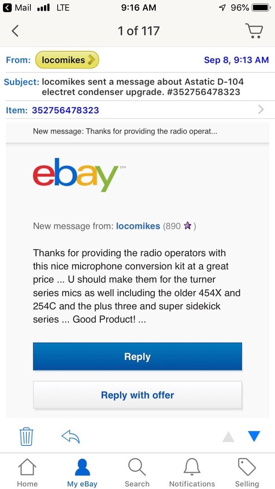 Astatic D104 Microphone electret condenser upgrade. New