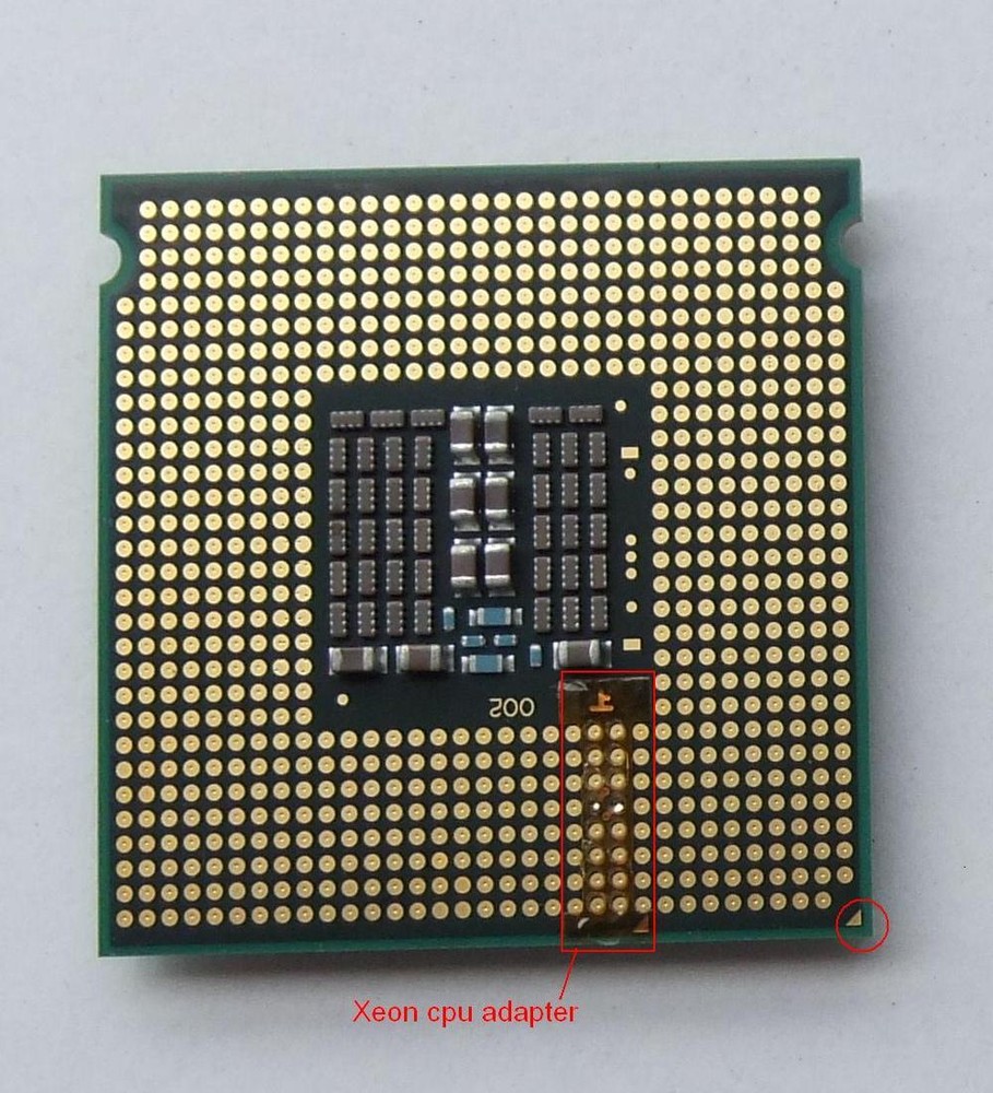 BIOS microcode for LGA 775 motherboard to support 771 Intel xeon Core 2 Quad cpu