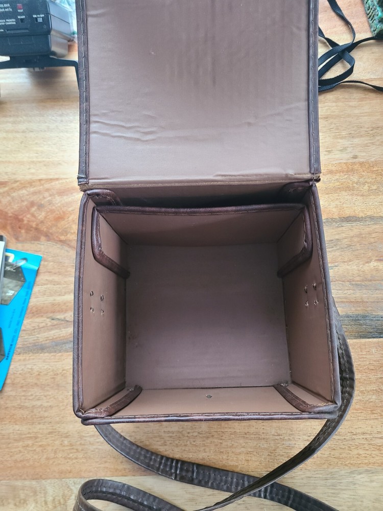 Polaroid Land Camera With Original Case , Papers And Flash Untested