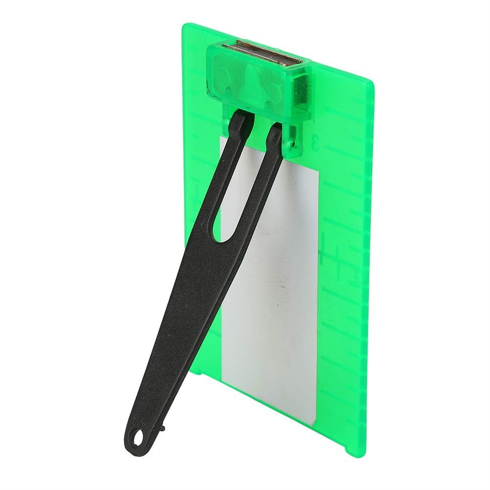 Laser Level Target Plate, Double Scale Cross Line Meter, Green
