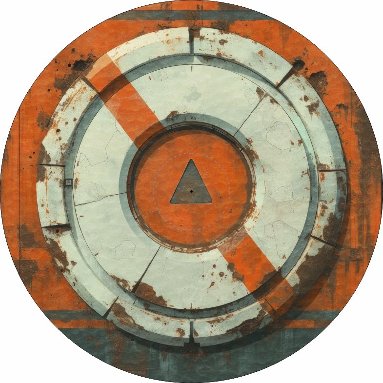 Objective Markers Set - 7.57" - Warning - Compatible w/ Warhammer 40K