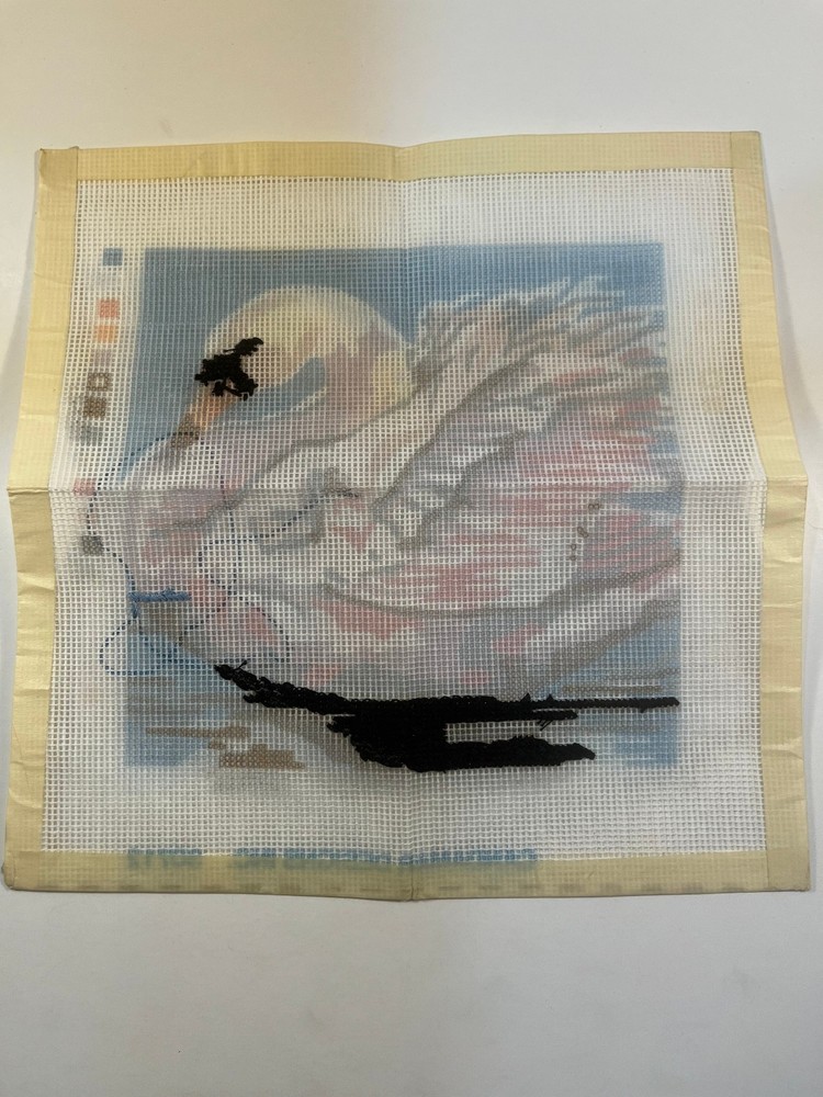 Golden Bee Needlepoint Kit #30712 "Swan" - Started