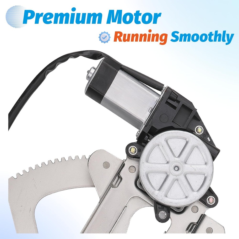 Vurkcy Front Driver Side Power Window Regulator with Left