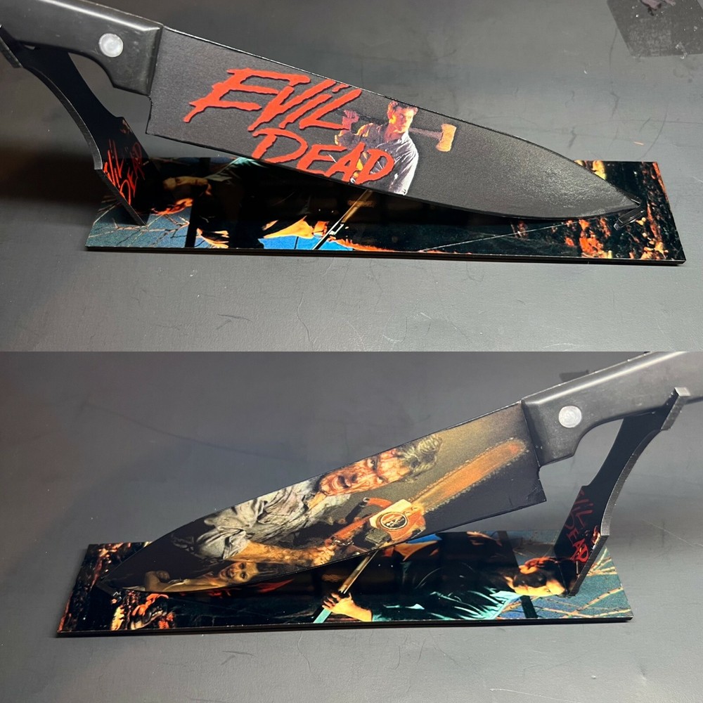 Evil Dead 1981 Knife With Sublimated Stand