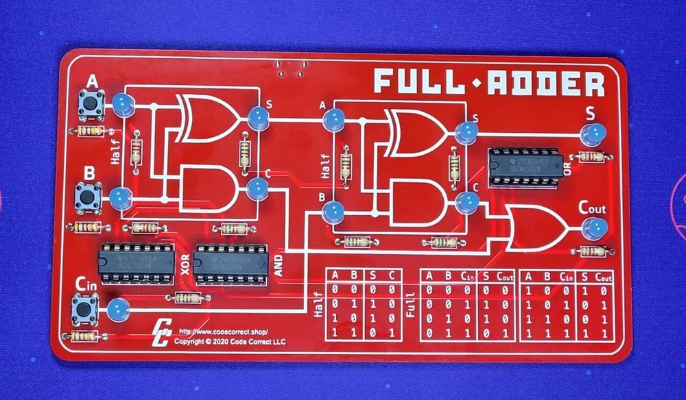 Binary Adder Learning Kit #4 (Assembly Required)