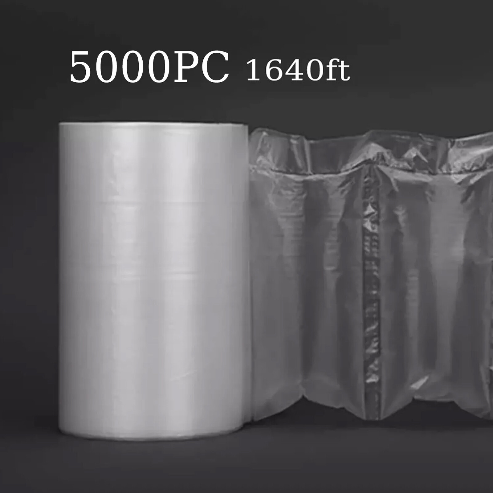 Air Pillow Cushion Film Bubble Bag Wrap Packaging 1640ftx4"x8" 5000pc