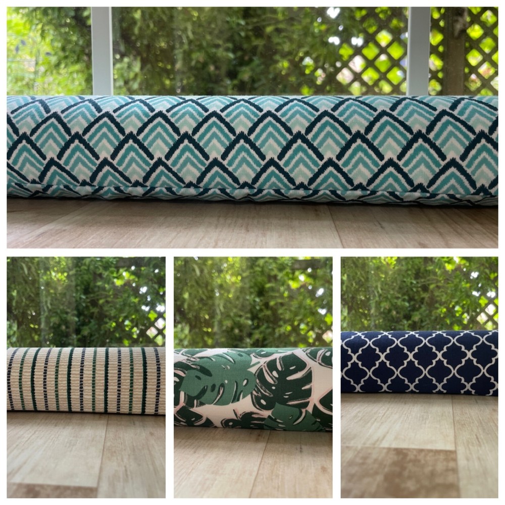 Door Draftstopper Cedar Filled Draft Stopper Door Snake Breeze Blocker Patterned