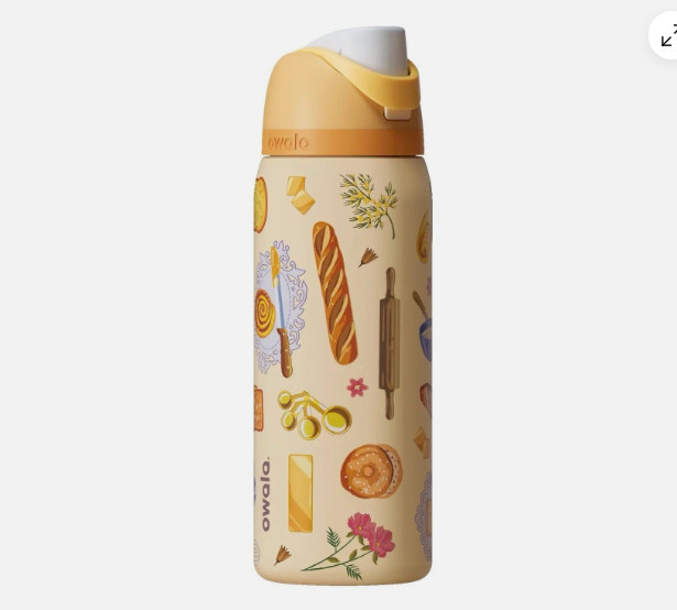 Owala Brunch Bunch FreeSip Water Bottle 32oz YELLOW color Limited Edition