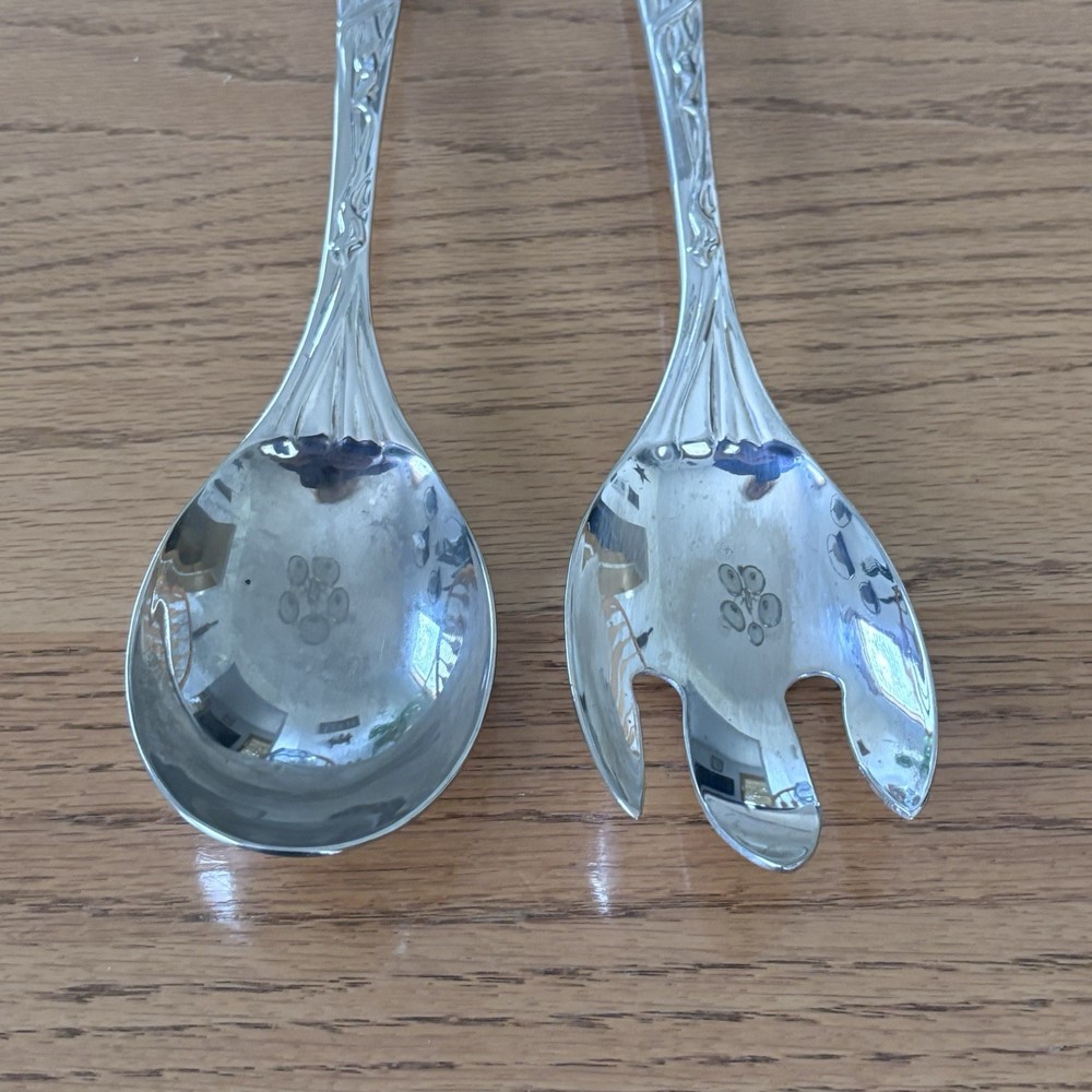1980’s LEEBER Masterpiece Serving Spoon And Fork