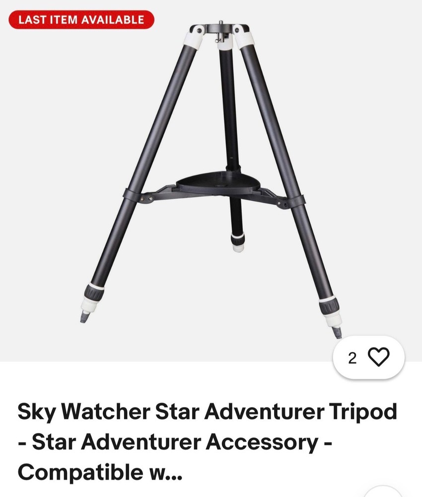 Skywatcher star adventure tripod - star adventure accessory