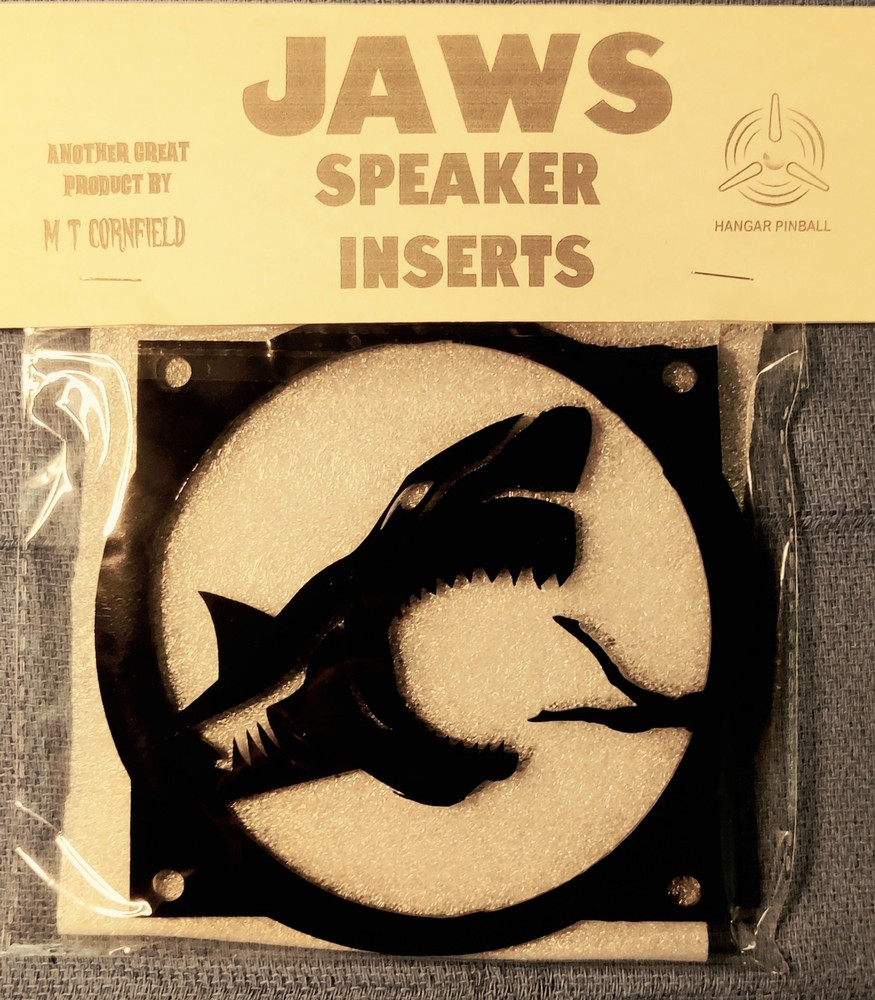 Jaws Pinball Speaker Inserts