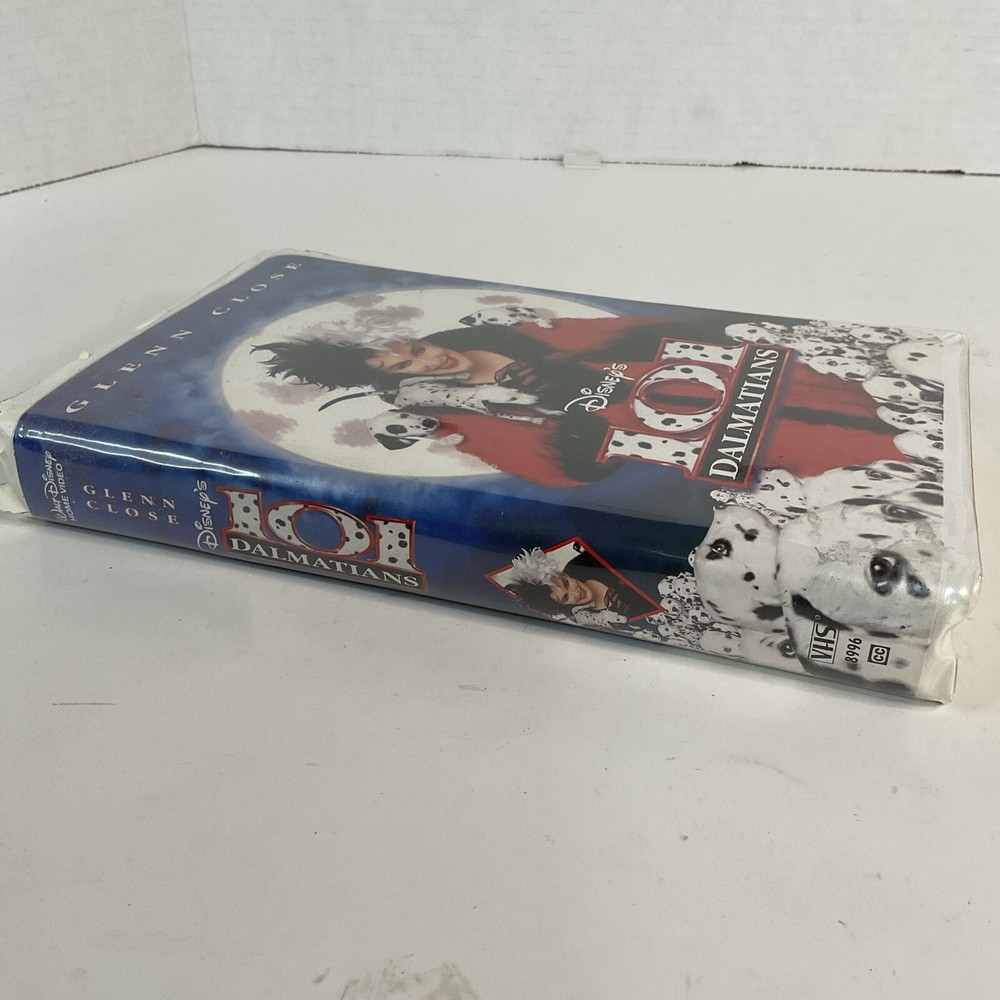 VHS 101 Dalmatians Glenn Close.. All Inserts. Tested / Works. Used. 🐼🐻‍❄️🐶