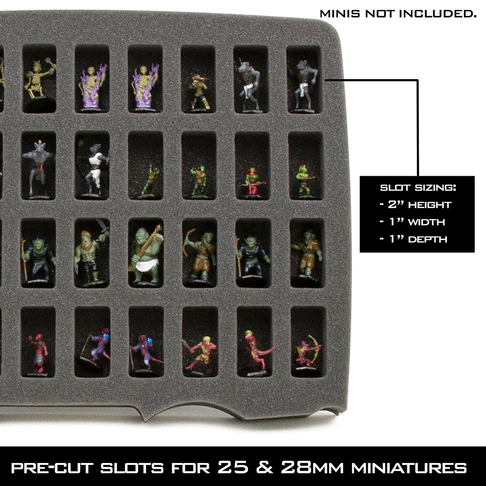 CM Miniature Hard Case 80 Slot Figurine Carrier for Miniatures for D&D and RPGs