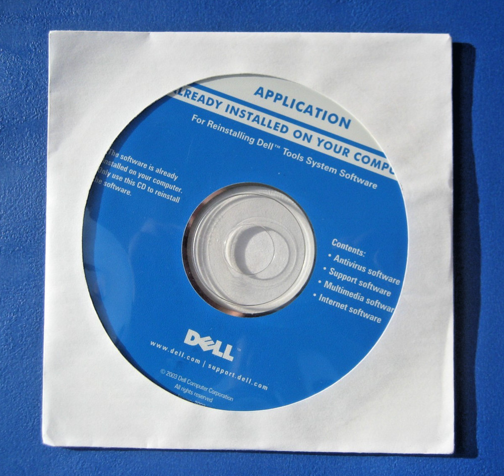 Dell Tools System Software Program (2003 CD-ROM Disc) NEW multimedia support