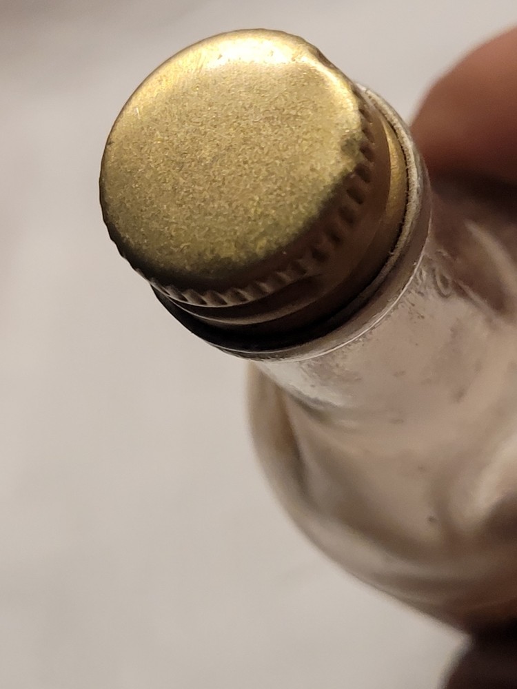 Miniature Dubonnet Blonde Extra Dry Original Label Empty