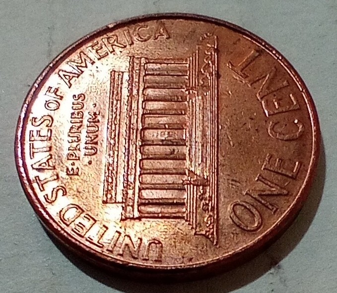 One Cent 2001 D Misaligned Die Obverse Error MAD DDO DDR