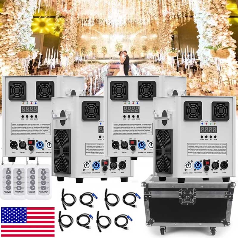 700W Cold Spark Machine Stage Effect DMX Firework DJ Event Party Wedding +Case