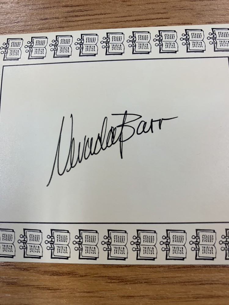 Nevada Barr Author Signed Bookplate Autographed New