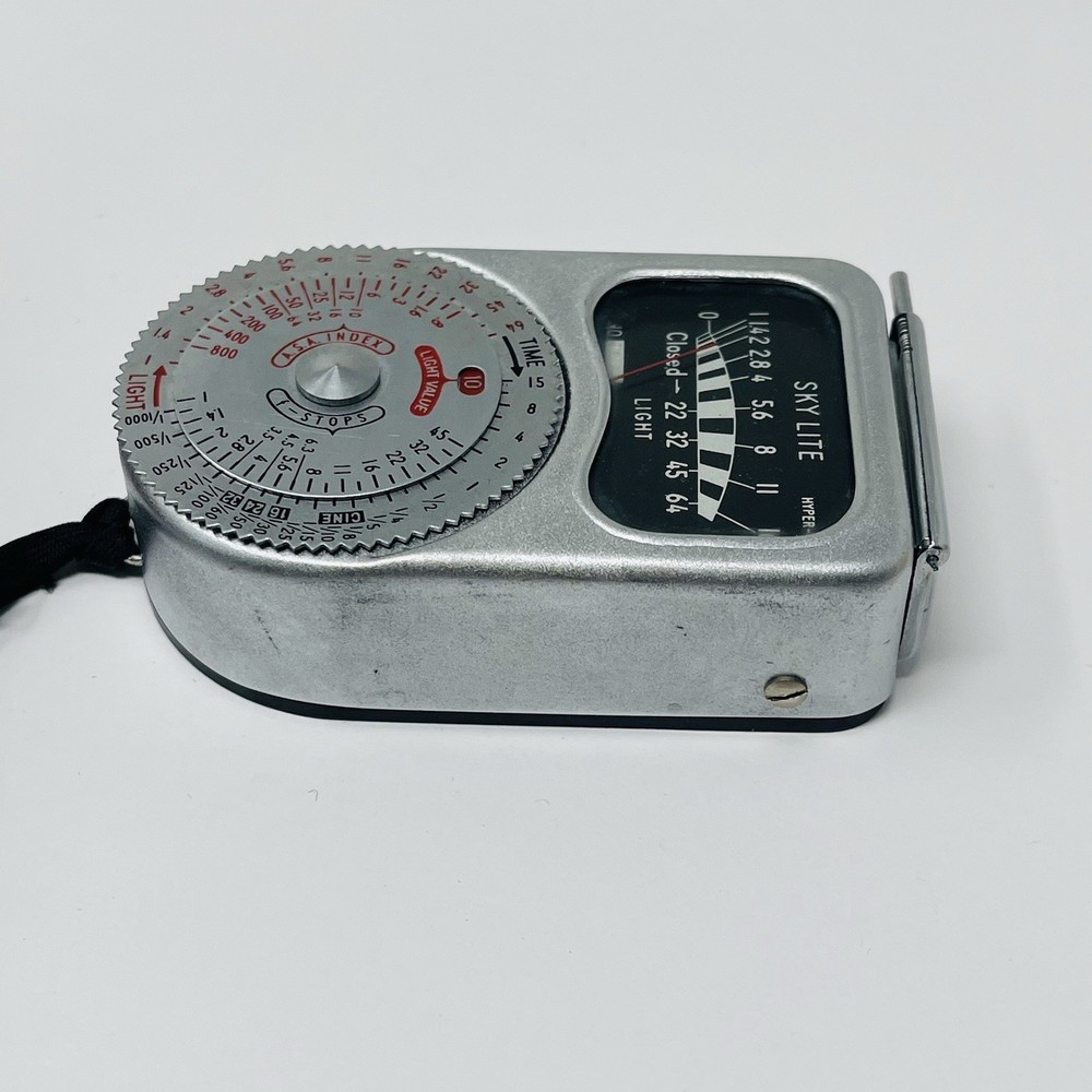 Skylite Exposure Meter Leather Case Untested Vintage Camera Light