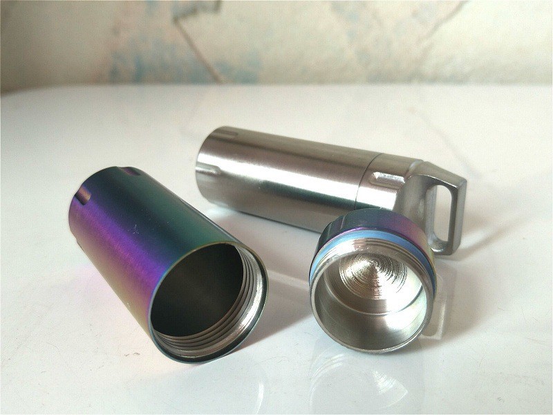 Mini Case Box Container Bottle Stainless Steel Waterproof Pill Holders Match