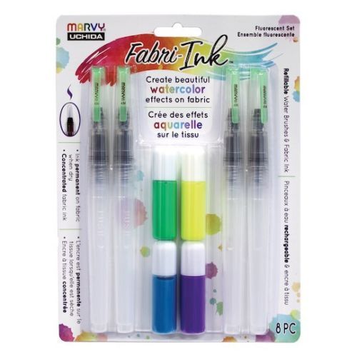 Marvy Uchida Fabri-Ink Fluorescent Set 412-4A
