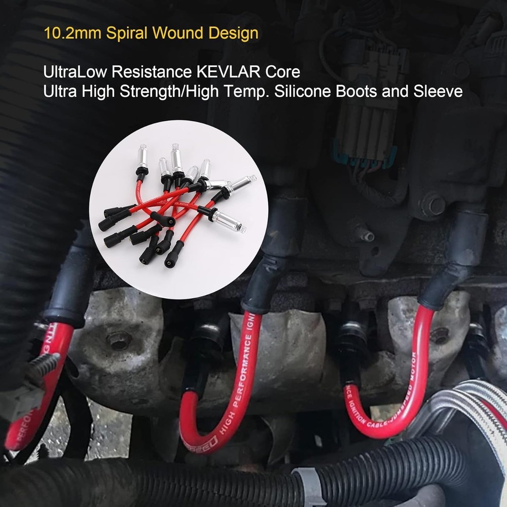 High Performance Spark Plug Ignition Wire for 2000-2009 Chevy GMC V8