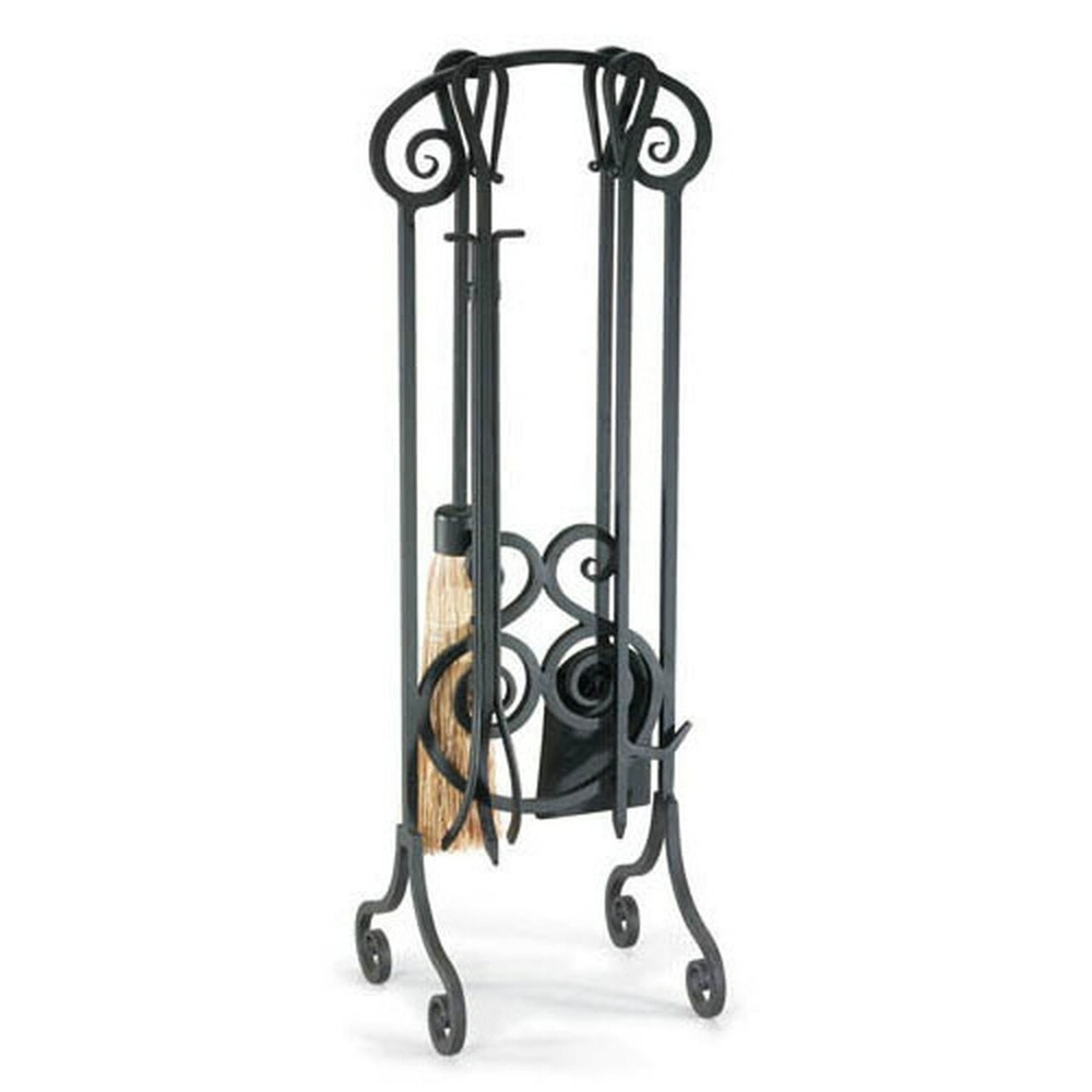 Napa Forge Antique Scroll Fireplace Tool Set - Brushed Pewter - 33" H