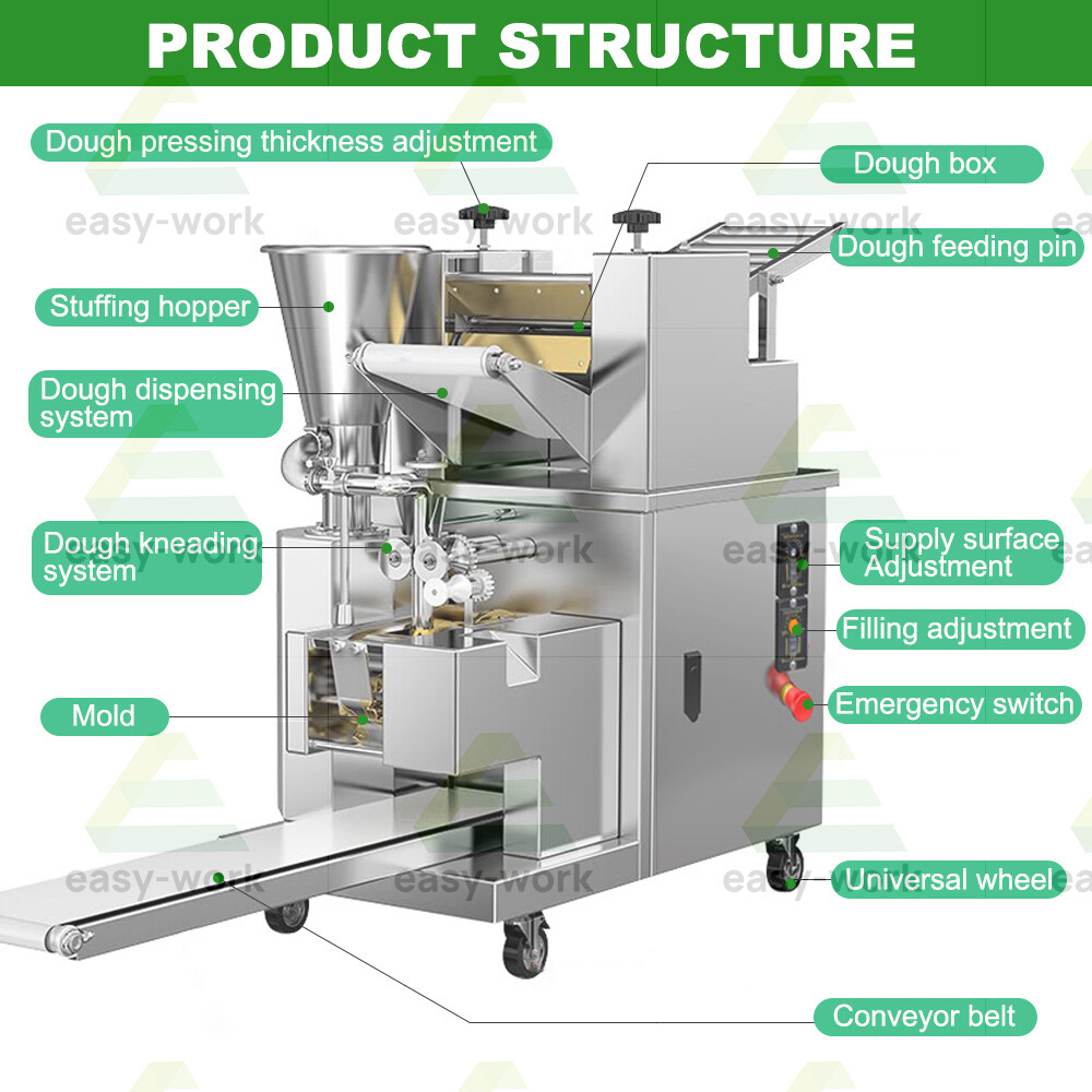 Commercial Automatic Handmade Dumpling Gyoz Samosa Maker Pastry Making Machine