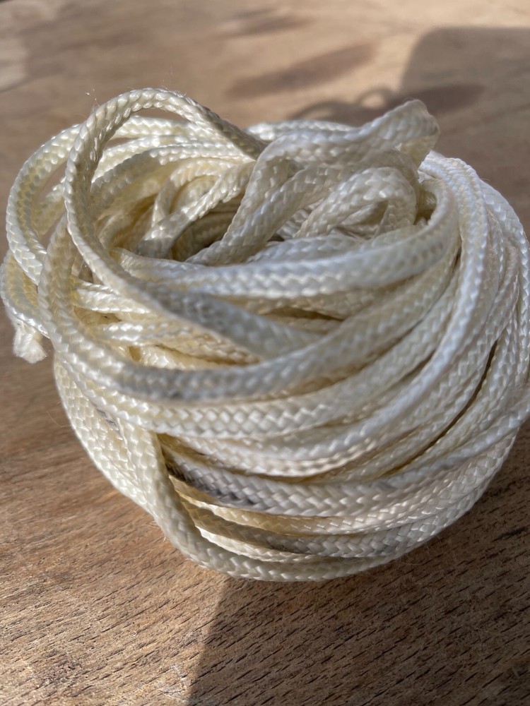 MILITARY WHITE PARACHUTE RISER PARACORD BUNDLE 3 QUANTITY 40 FEET