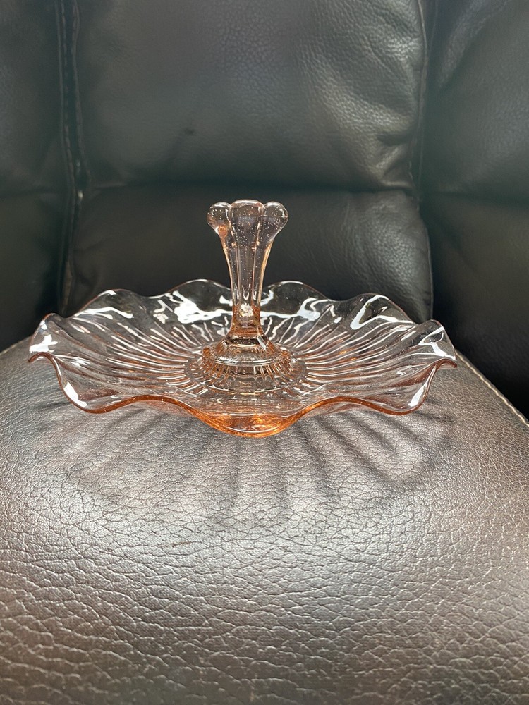 Anchor Hocking Pink Truffled Serving Dish