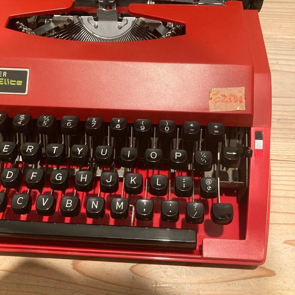 BROTHER Young Elite 513 Typewriter Red Antique