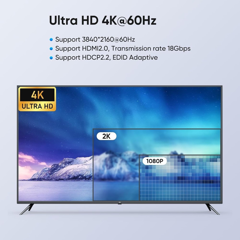 User-Friendly 4-Computer KVM Switch with HDMI and USB 3.0 for Smooth Switching