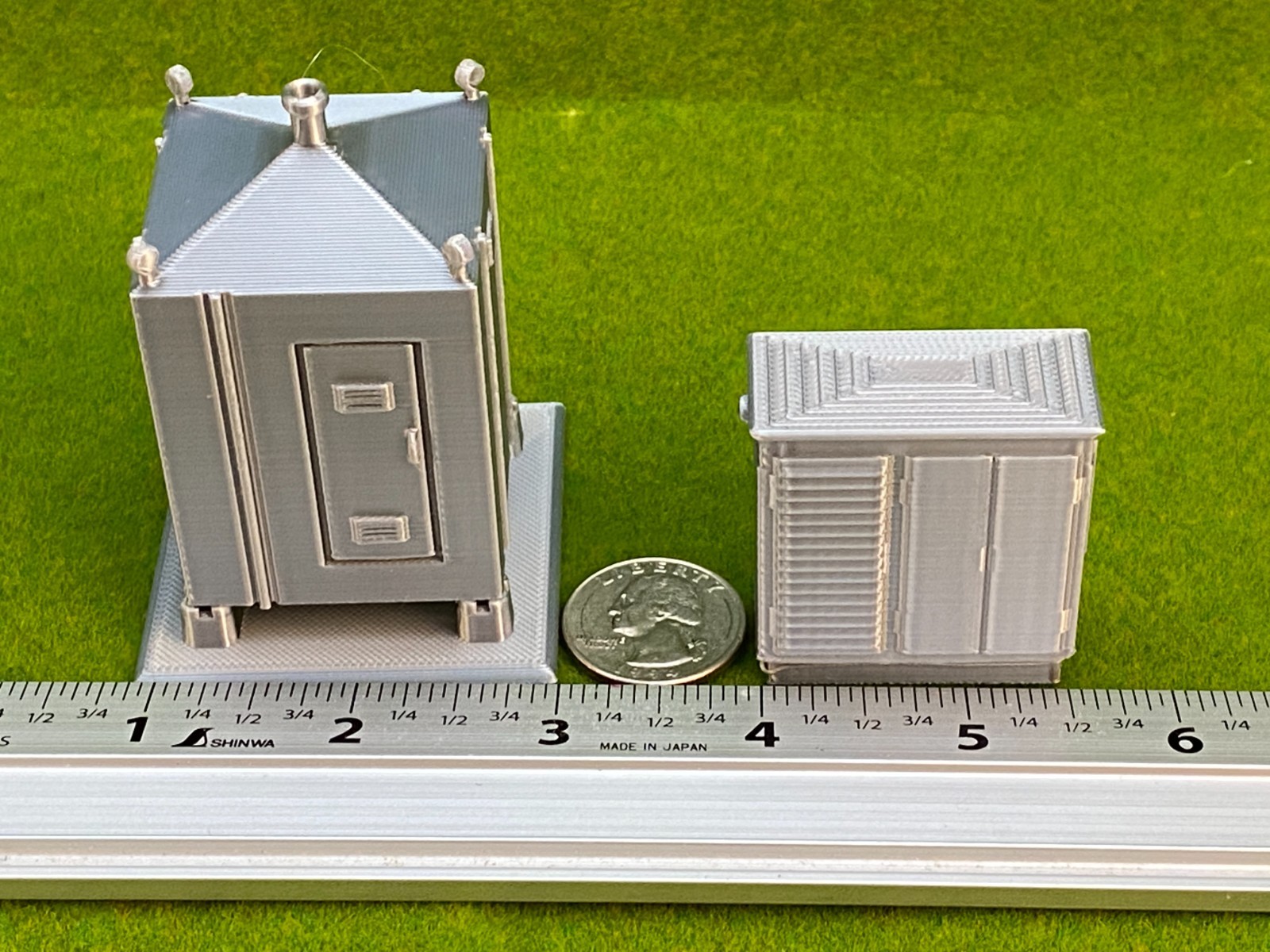 O Scale Signal Equipment Set – Relay Shed & Trackside Cabinet 1:48 Model RR