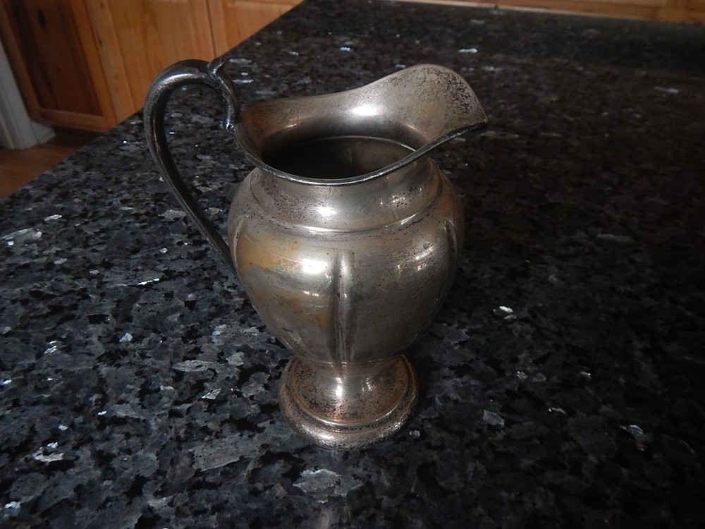 Vintage Crescent silver Mfg Co. Silver Plate Creamer / small pitcher