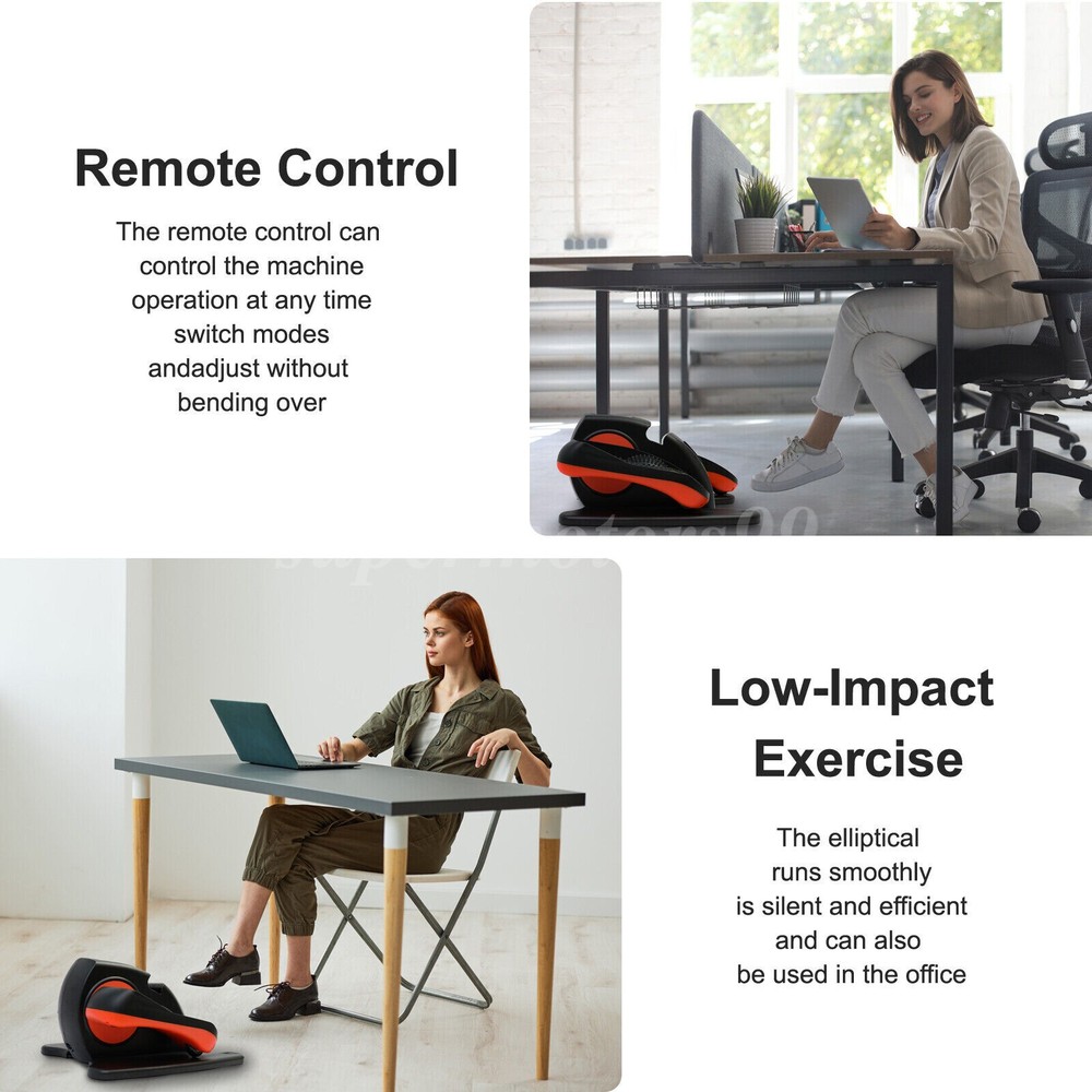 Ellipse Leg Exercise While Sitting Pedal Exerciser Under Desk Elliptical Machine