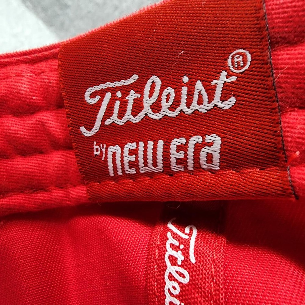 NEW ERA TITLIEST FOOT JOY RED GOLF ADJUSTABLE HAT