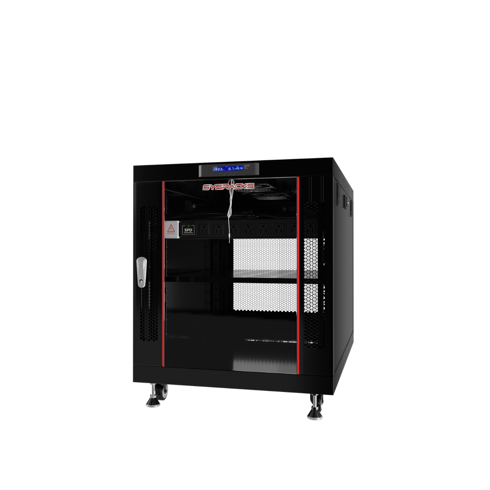 12U Server Rack Cabinet Enclosure Premium Series Sysracks 35" Depth