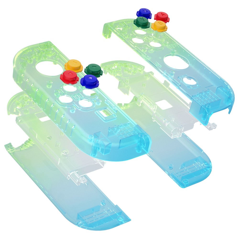 For Nintendo Switch & OLED Joy-con Shell Cover Buttons Set Clear Replacement Kit
