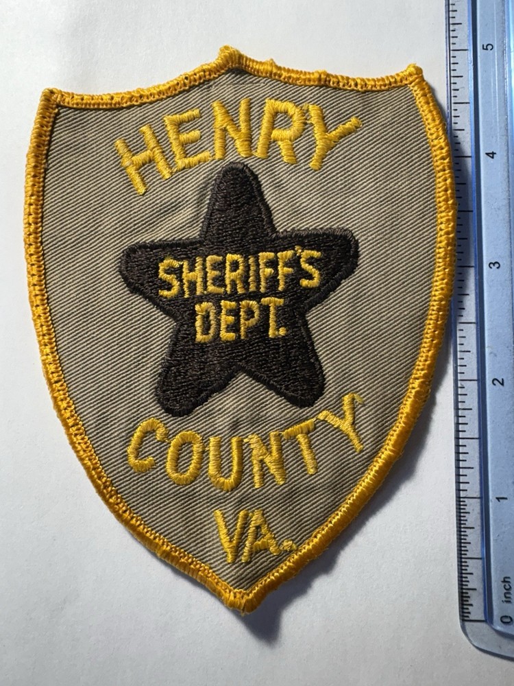 Henry County Virginia Sheriff Patch ~ Obsolete